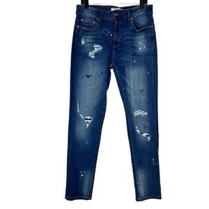 Refinery Republic Paint Splatter Distressed Denim Jeans‎ Men’s 34x32 Streetwear